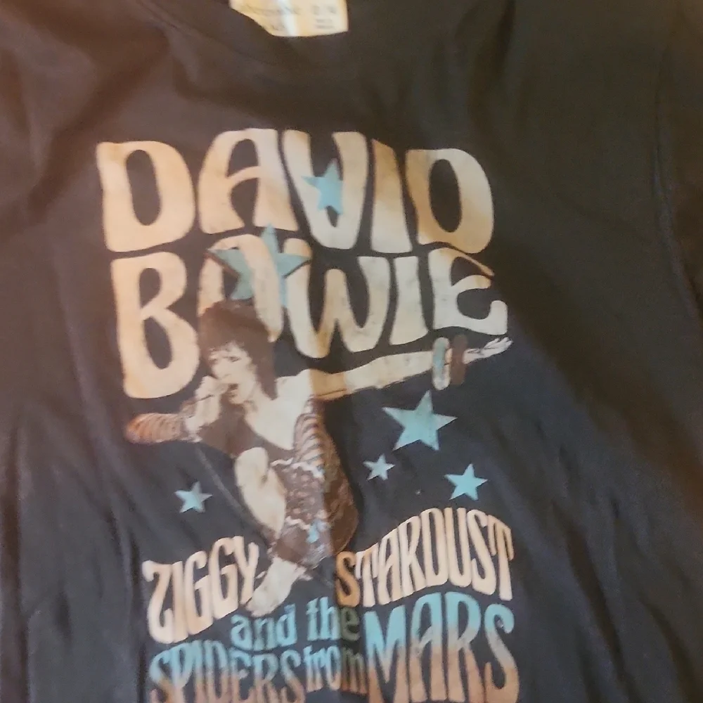 David Bowie Ziggy Stardust Graphic Casual Comy Size 12/14 Tee